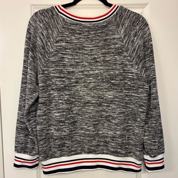 ANTHROPOLOGIE THML Long Sleeve Sweater Top Gray Women’s Size Medium - Picture 2 of 4